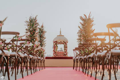 Mandap and Aisle / Walkway — Anand Karaj decor — Alila Diwa Goa
